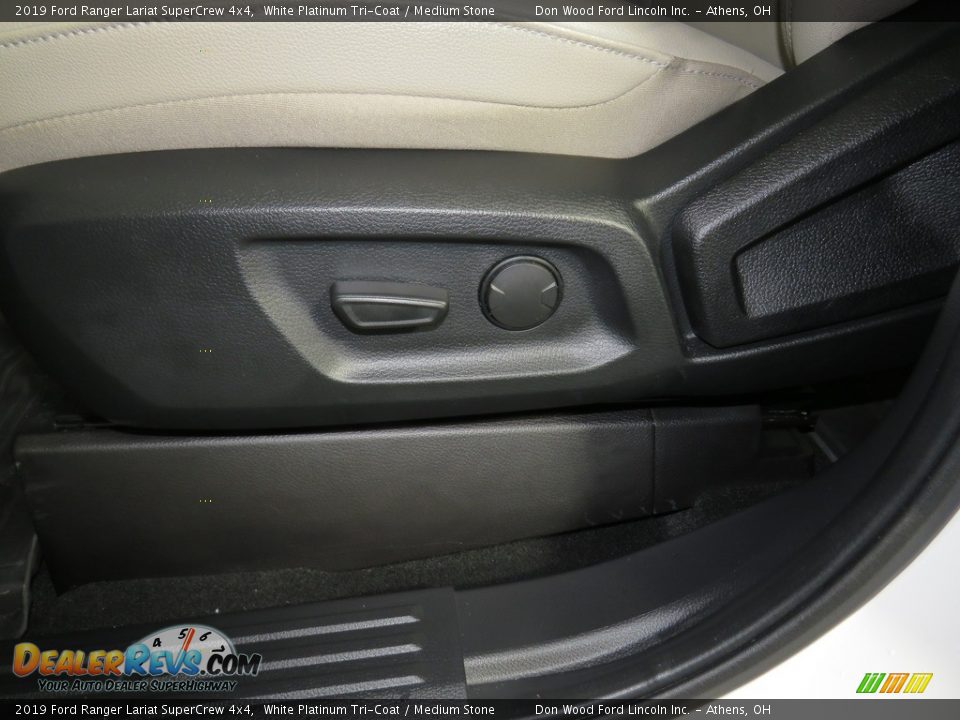 2019 Ford Ranger Lariat SuperCrew 4x4 White Platinum Tri-Coat / Medium Stone Photo #17
