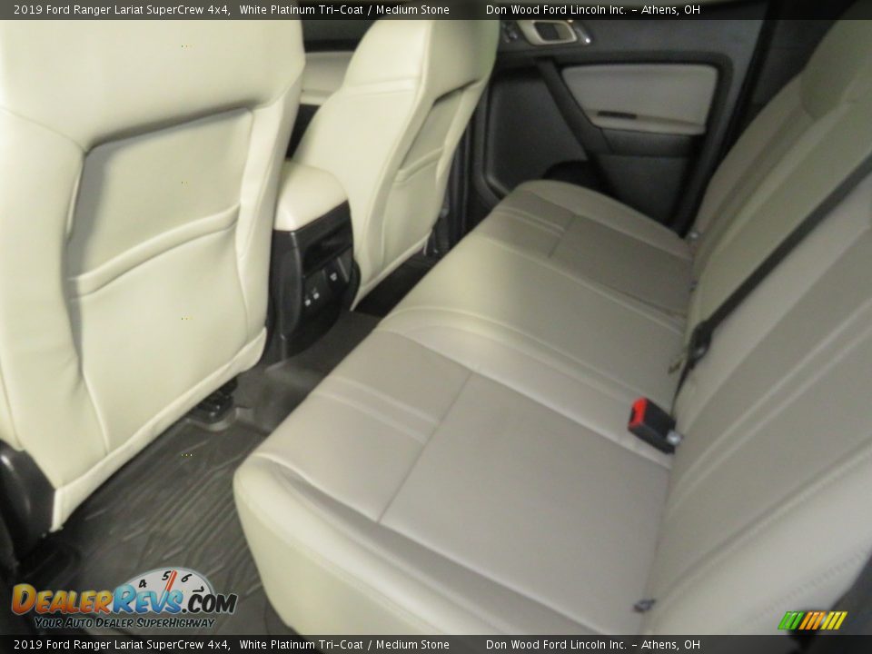 2019 Ford Ranger Lariat SuperCrew 4x4 White Platinum Tri-Coat / Medium Stone Photo #21