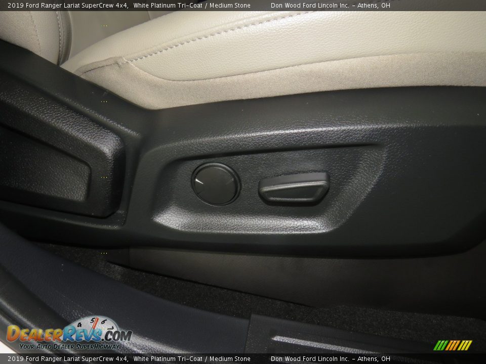 2019 Ford Ranger Lariat SuperCrew 4x4 White Platinum Tri-Coat / Medium Stone Photo #25