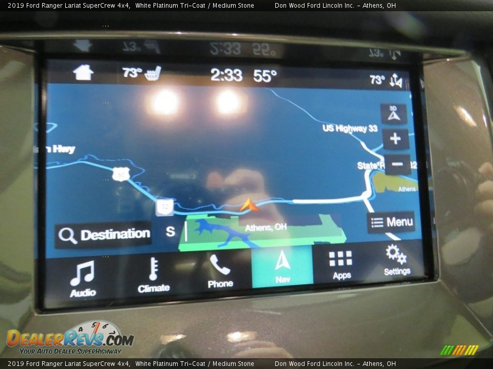 2019 Ford Ranger Lariat SuperCrew 4x4 White Platinum Tri-Coat / Medium Stone Photo #27