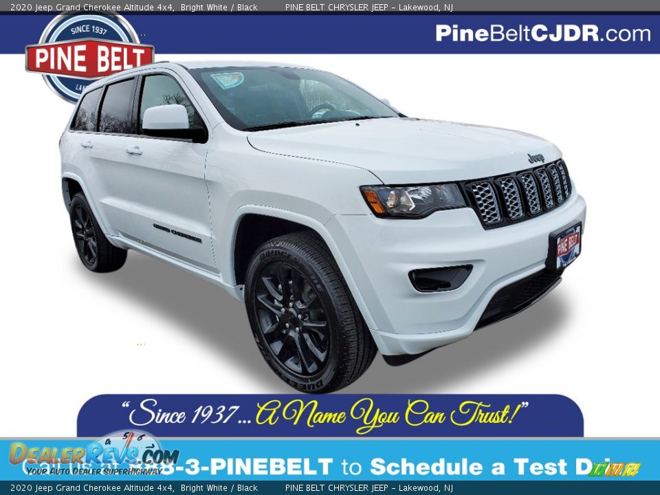 2020 Jeep Grand Cherokee Altitude 4x4 Bright White / Black Photo #1