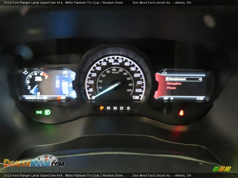 2019 Ford Ranger Lariat SuperCrew 4x4 White Platinum Tri-Coat / Medium Stone Photo #28