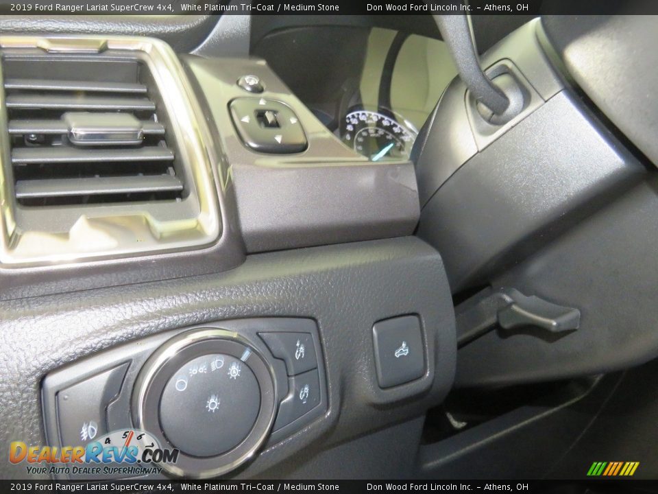 2019 Ford Ranger Lariat SuperCrew 4x4 White Platinum Tri-Coat / Medium Stone Photo #31