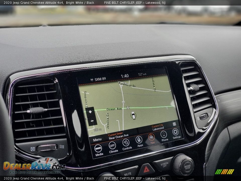 2020 Jeep Grand Cherokee Altitude 4x4 Bright White / Black Photo #10