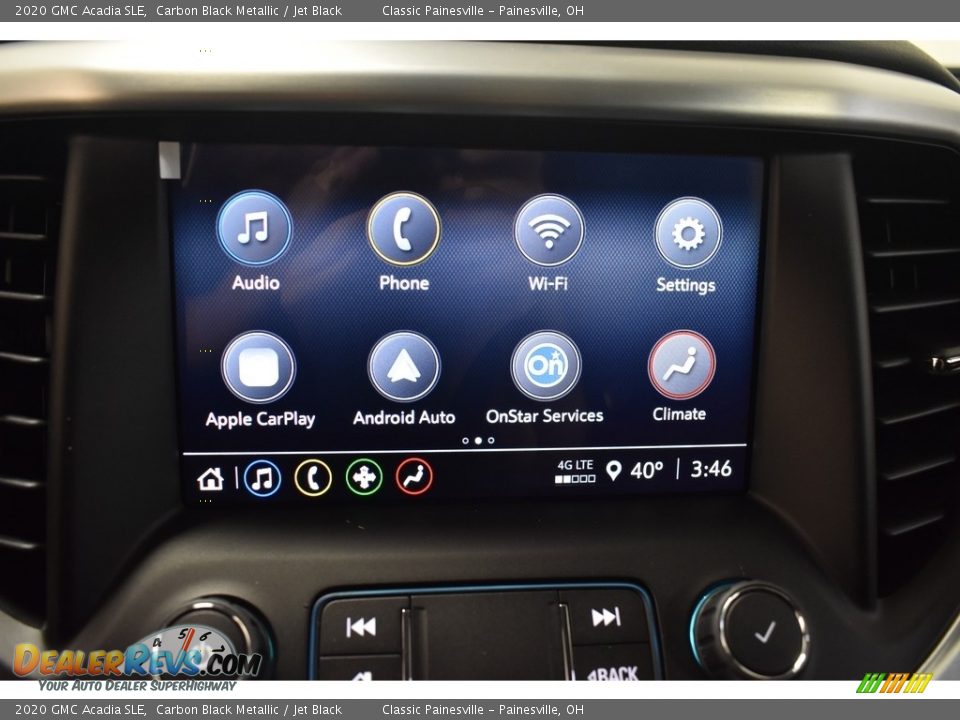 2020 GMC Acadia SLE Carbon Black Metallic / Jet Black Photo #11