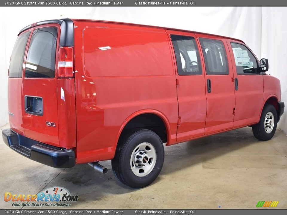 2020 GMC Savana Van 2500 Cargo Cardinal Red / Medium Pewter Photo #2