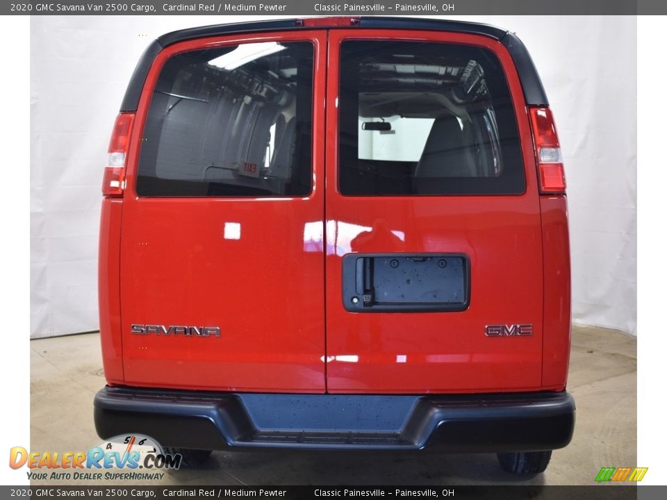 2020 GMC Savana Van 2500 Cargo Cardinal Red / Medium Pewter Photo #3