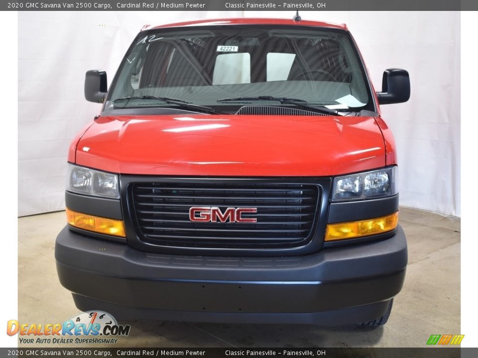 2020 GMC Savana Van 2500 Cargo Cardinal Red / Medium Pewter Photo #4