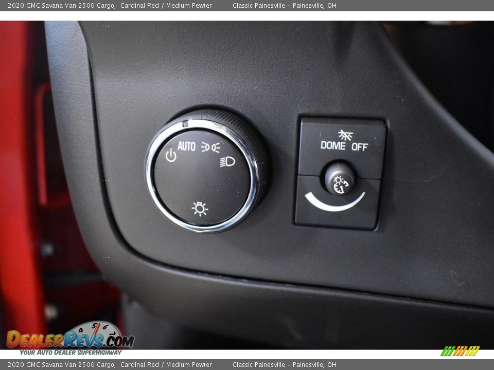 2020 GMC Savana Van 2500 Cargo Cardinal Red / Medium Pewter Photo #8