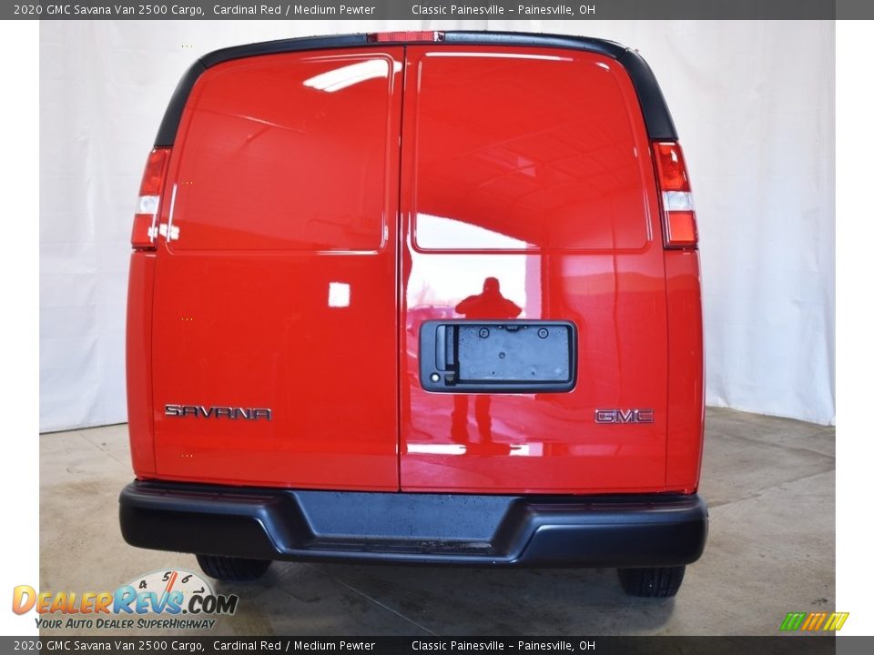 2020 GMC Savana Van 2500 Cargo Cardinal Red / Medium Pewter Photo #3