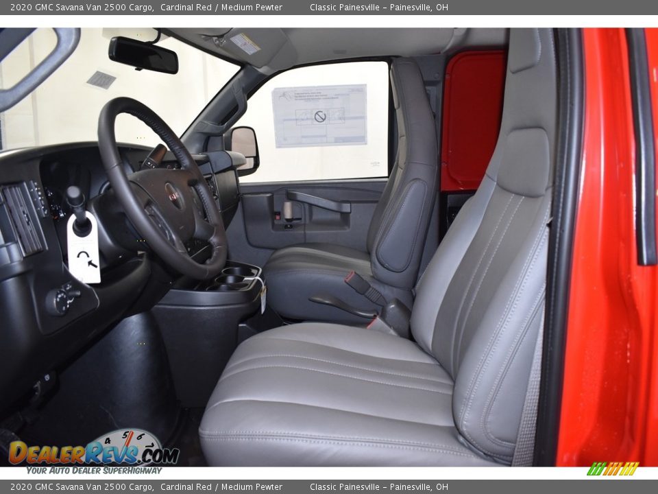 2020 GMC Savana Van 2500 Cargo Cardinal Red / Medium Pewter Photo #5