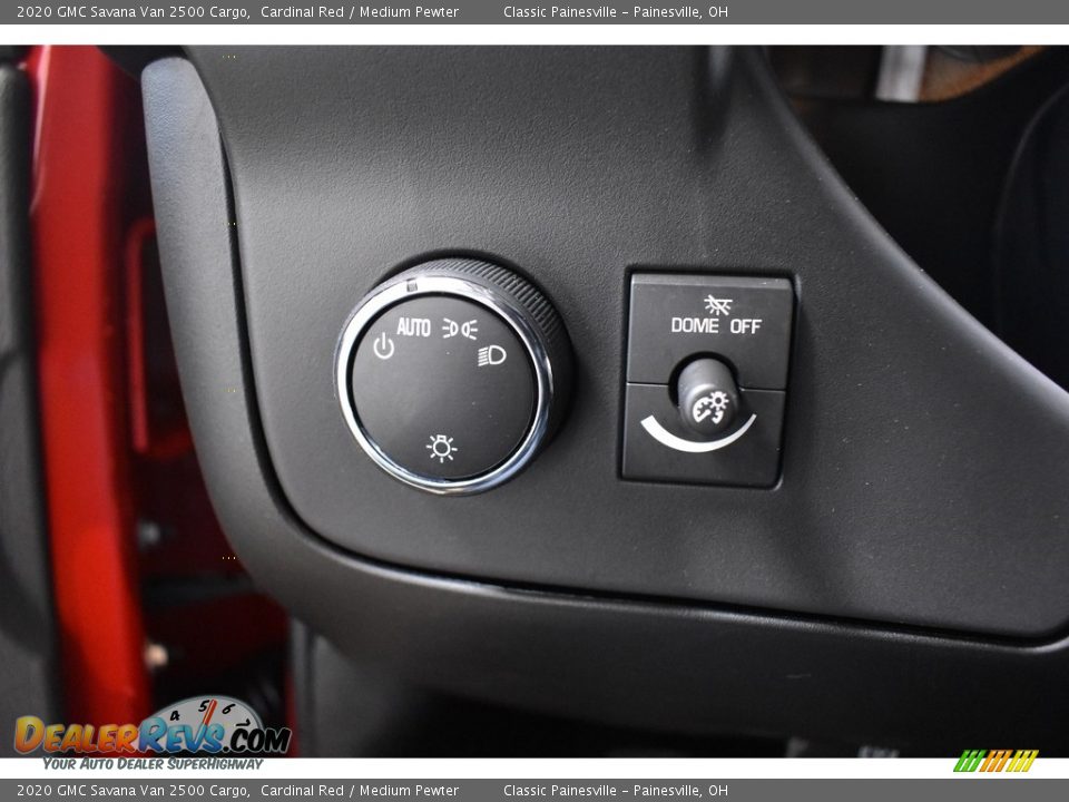 2020 GMC Savana Van 2500 Cargo Cardinal Red / Medium Pewter Photo #8