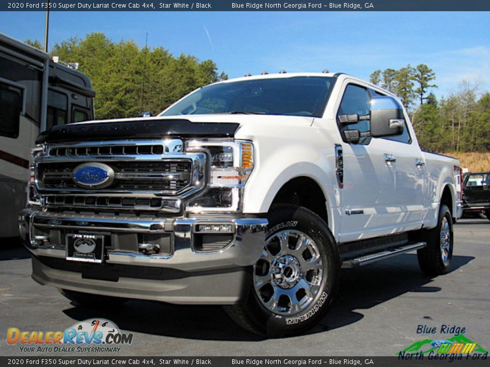 2020 Ford F350 Super Duty Lariat Crew Cab 4x4 Star White / Black Photo #1
