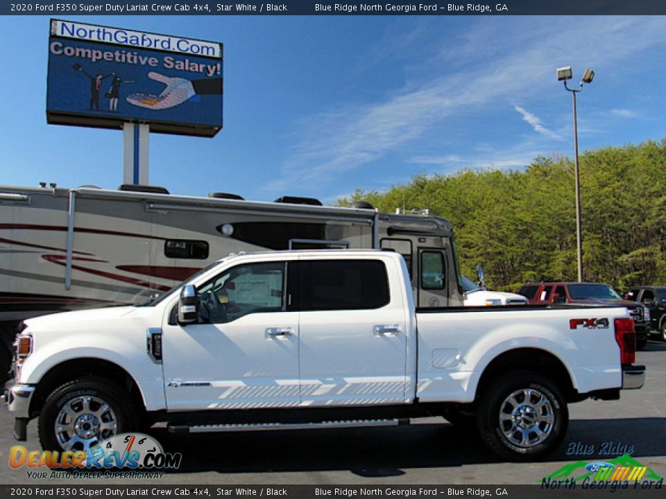 2020 Ford F350 Super Duty Lariat Crew Cab 4x4 Star White / Black Photo #2