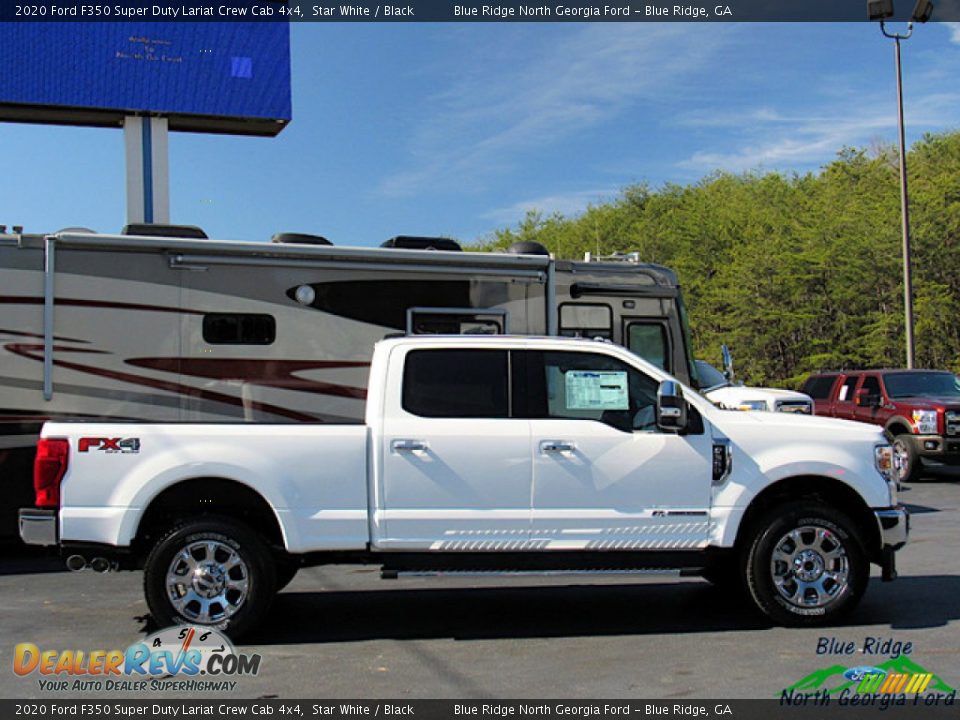 2020 Ford F350 Super Duty Lariat Crew Cab 4x4 Star White / Black Photo #6