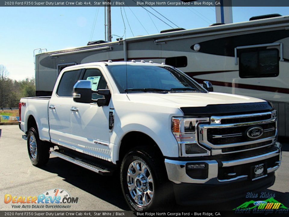 2020 Ford F350 Super Duty Lariat Crew Cab 4x4 Star White / Black Photo #7