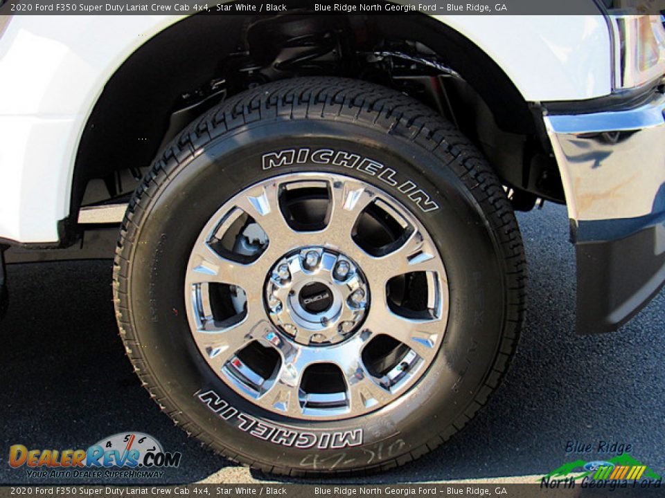 2020 Ford F350 Super Duty Lariat Crew Cab 4x4 Star White / Black Photo #9