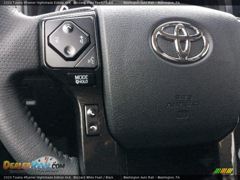 2020 Toyota 4Runner Nightshade Edition 4x4 Blizzard White Pearl / Black Photo #5