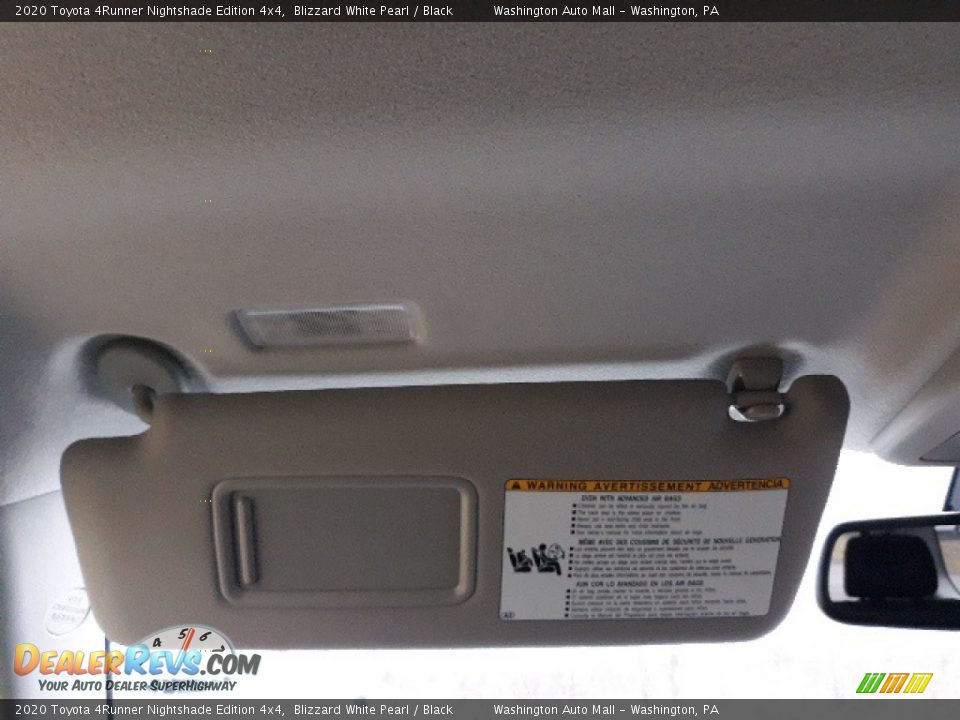 2020 Toyota 4Runner Nightshade Edition 4x4 Blizzard White Pearl / Black Photo #19