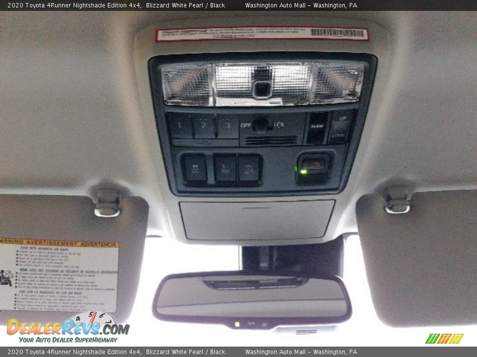 2020 Toyota 4Runner Nightshade Edition 4x4 Blizzard White Pearl / Black Photo #20