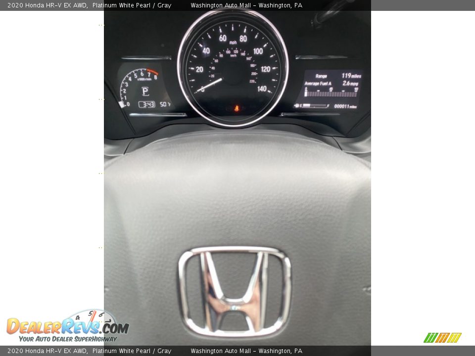 2020 Honda HR-V EX AWD Platinum White Pearl / Gray Photo #25
