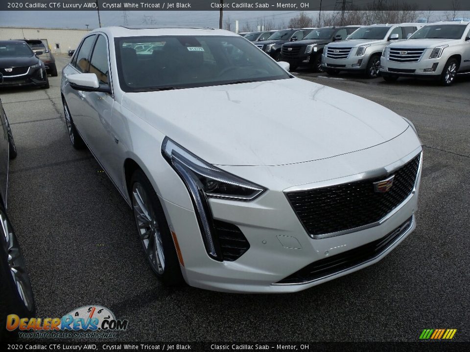 2020 Cadillac CT6 Luxury AWD Crystal White Tricoat / Jet Black Photo #1