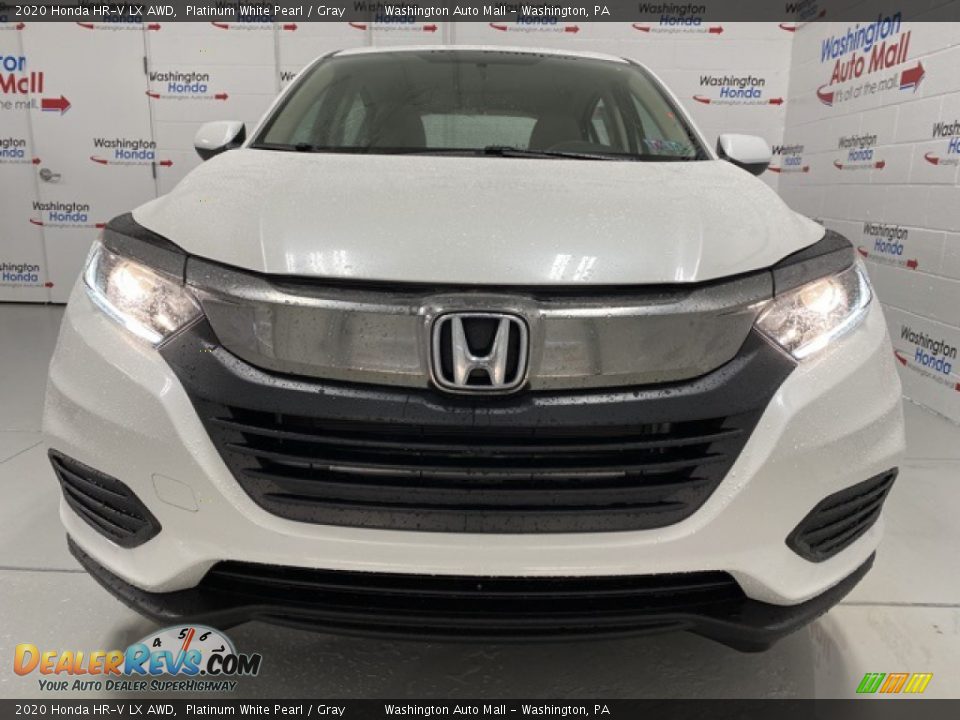 2020 Honda HR-V LX AWD Platinum White Pearl / Gray Photo #3