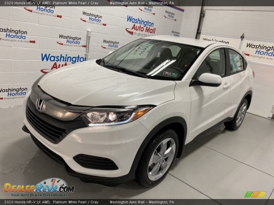 2020 Honda HR-V LX AWD Platinum White Pearl / Gray Photo #4