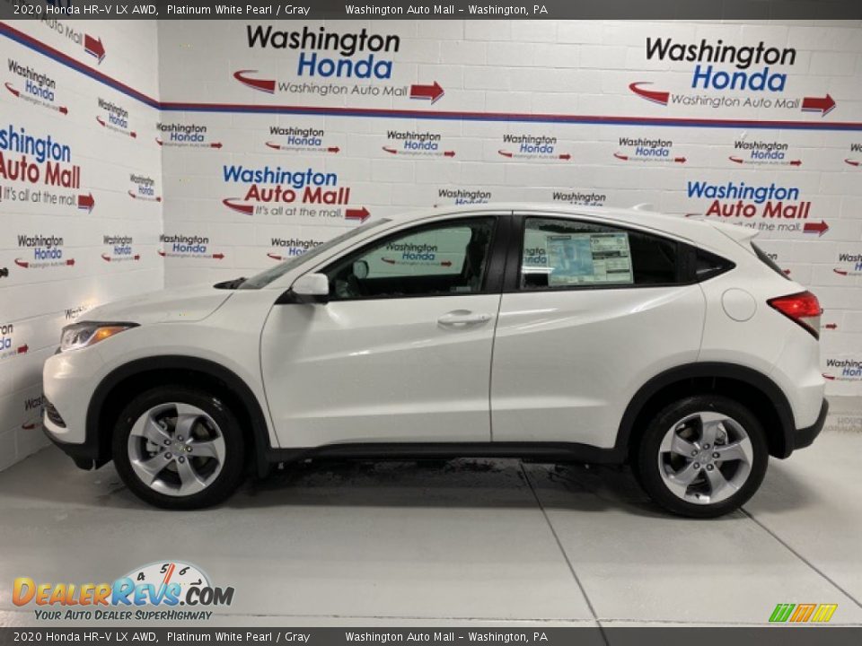 2020 Honda HR-V LX AWD Platinum White Pearl / Gray Photo #5