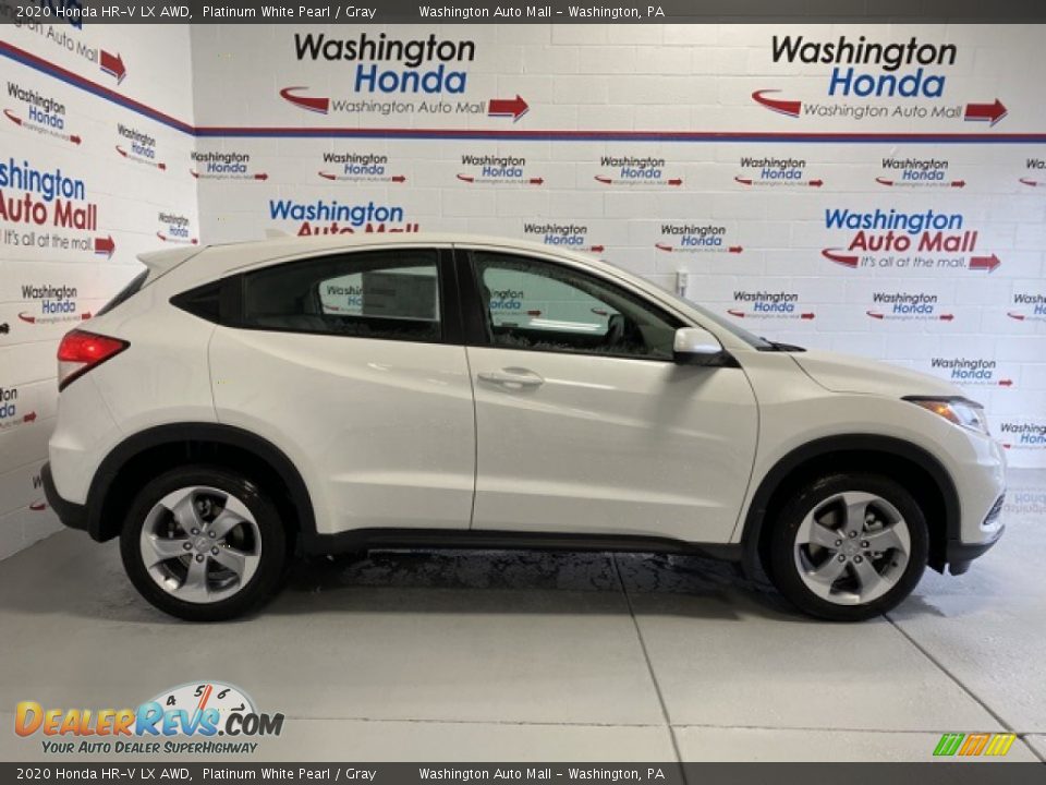 2020 Honda HR-V LX AWD Platinum White Pearl / Gray Photo #1