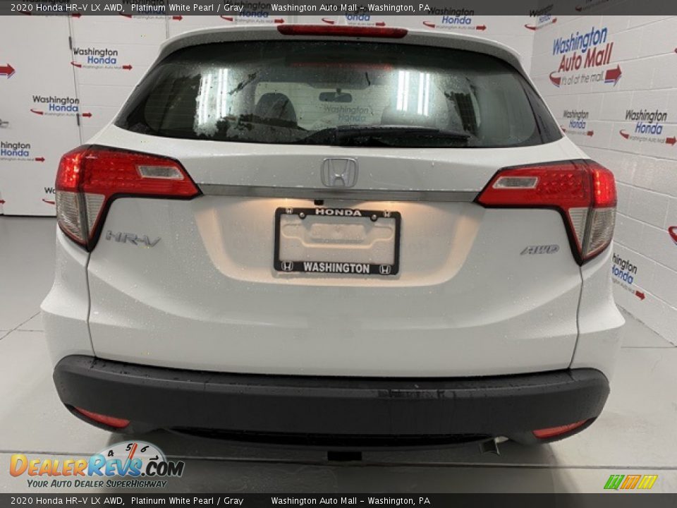 2020 Honda HR-V LX AWD Platinum White Pearl / Gray Photo #7