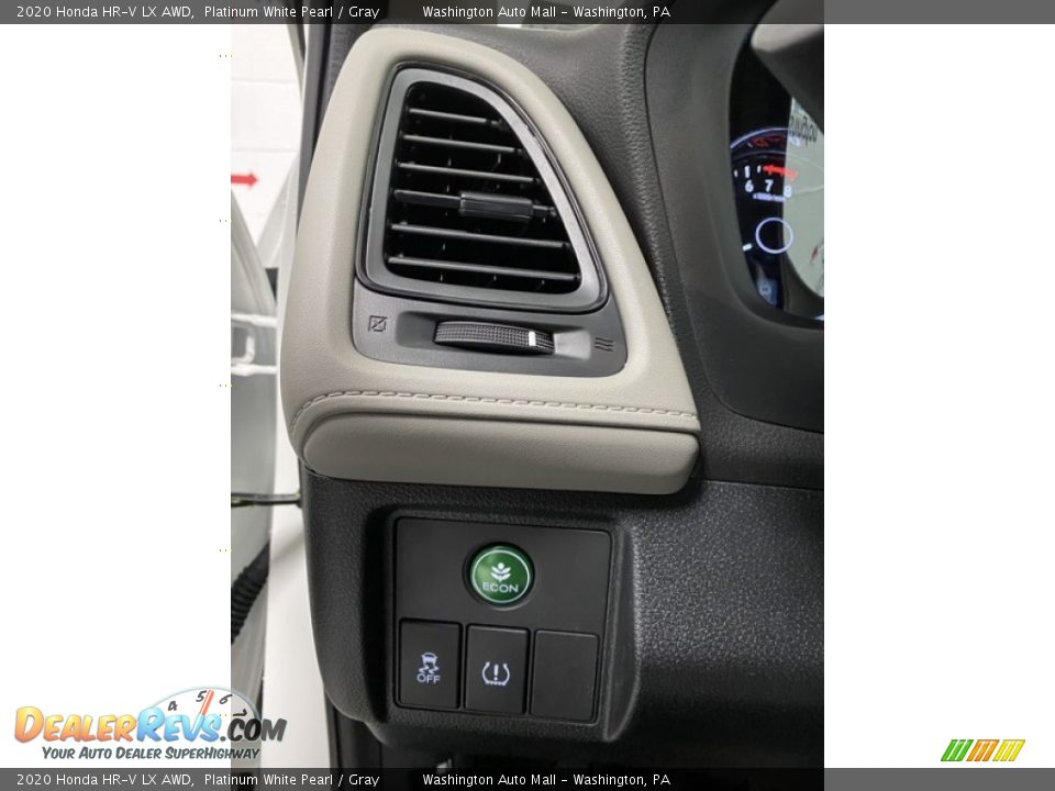 2020 Honda HR-V LX AWD Platinum White Pearl / Gray Photo #12