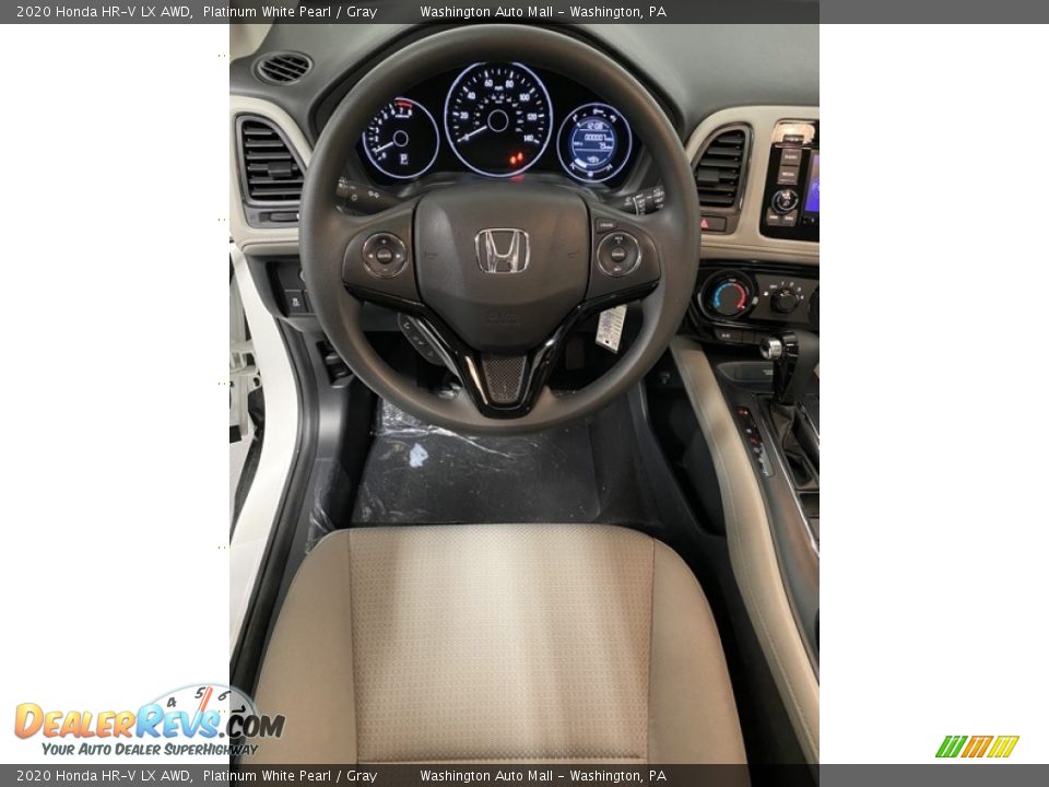2020 Honda HR-V LX AWD Platinum White Pearl / Gray Photo #13