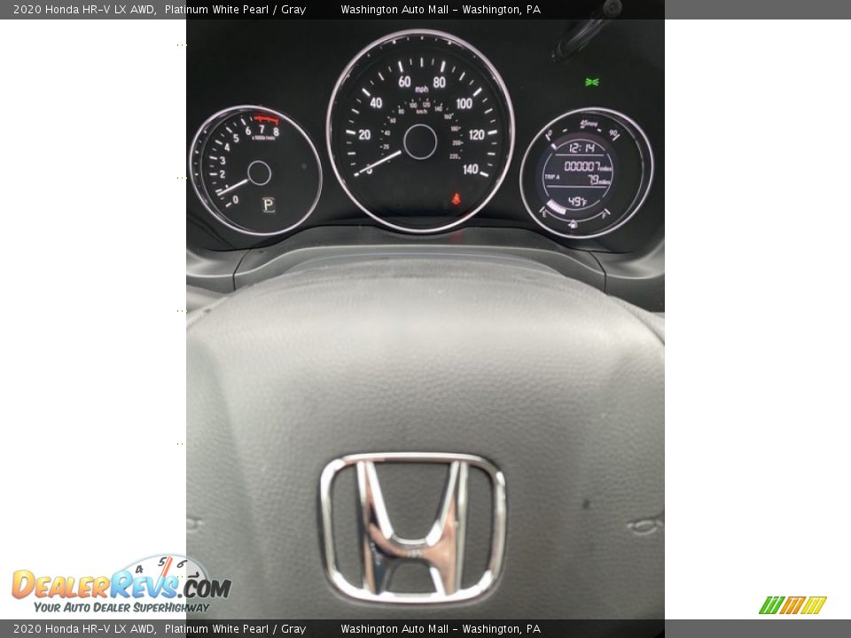 2020 Honda HR-V LX AWD Platinum White Pearl / Gray Photo #25
