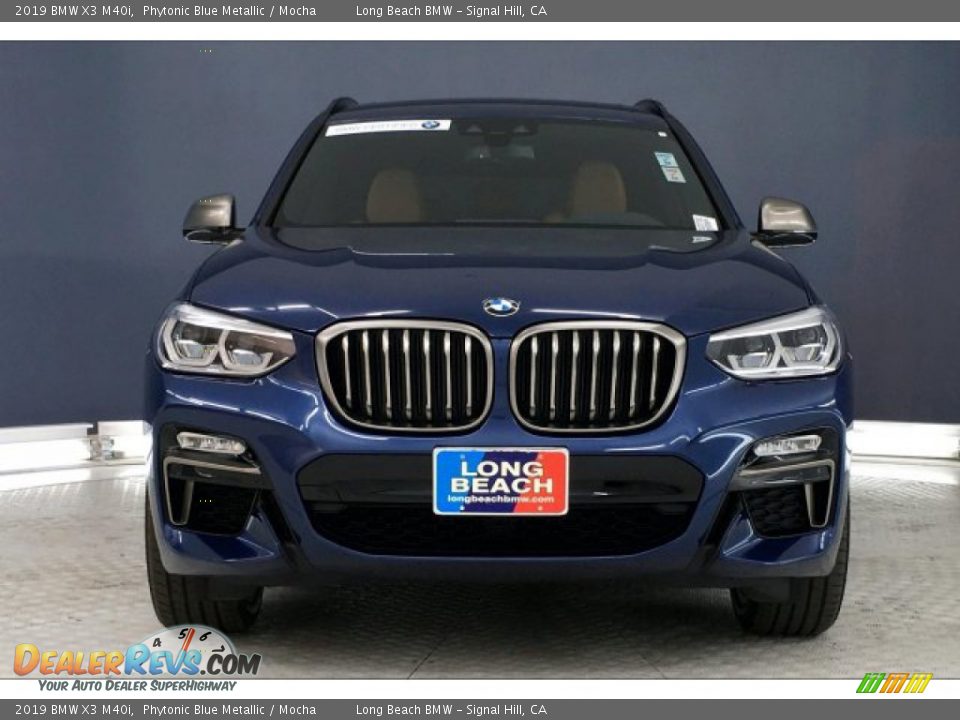 2019 BMW X3 M40i Phytonic Blue Metallic / Mocha Photo #2
