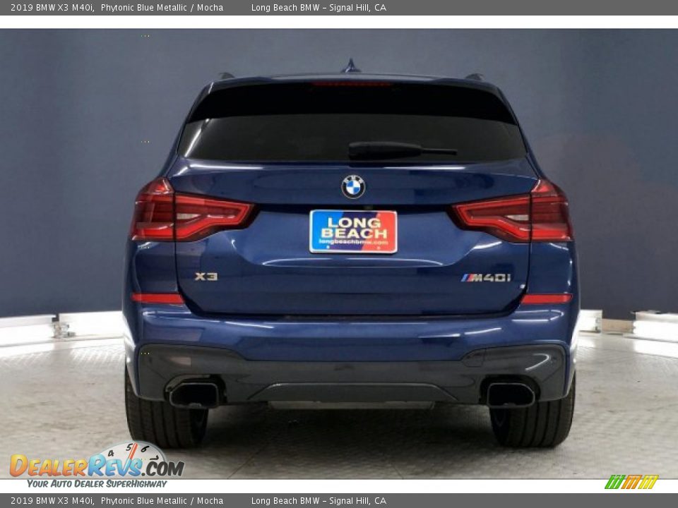 2019 BMW X3 M40i Phytonic Blue Metallic / Mocha Photo #3