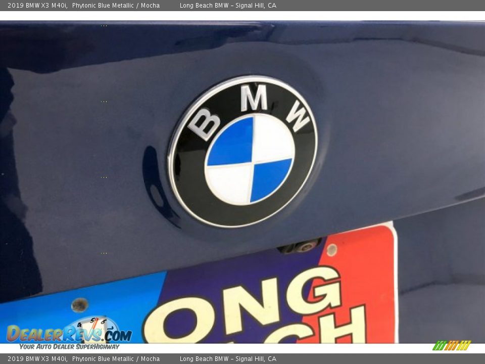 2019 BMW X3 M40i Phytonic Blue Metallic / Mocha Photo #23