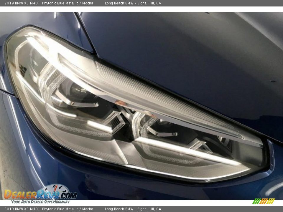 2019 BMW X3 M40i Phytonic Blue Metallic / Mocha Photo #28