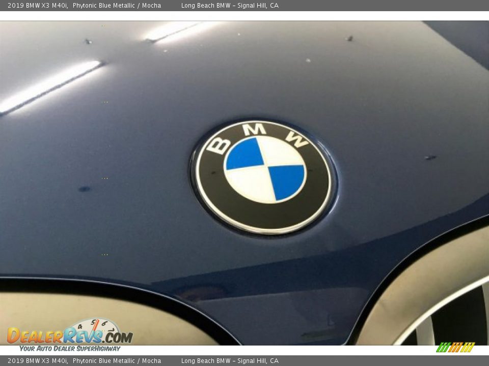 2019 BMW X3 M40i Phytonic Blue Metallic / Mocha Photo #29
