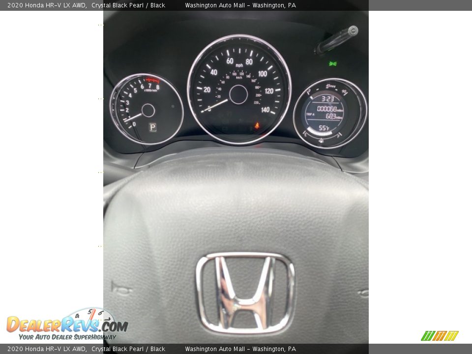 2020 Honda HR-V LX AWD Crystal Black Pearl / Black Photo #26