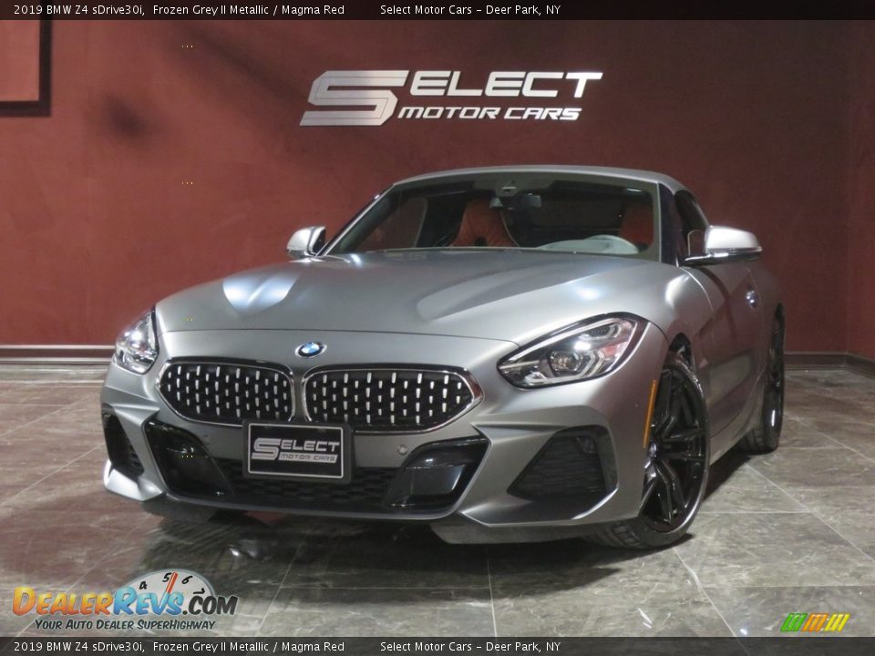 2019 BMW Z4 sDrive30i Frozen Grey II Metallic / Magma Red Photo #1