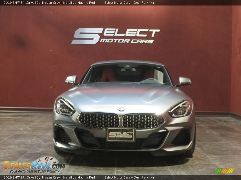 2019 BMW Z4 sDrive30i Frozen Grey II Metallic / Magma Red Photo #2