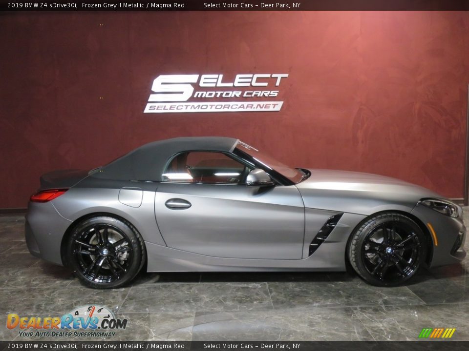 2019 BMW Z4 sDrive30i Frozen Grey II Metallic / Magma Red Photo #5