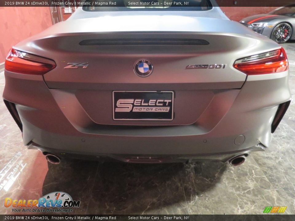 2019 BMW Z4 sDrive30i Frozen Grey II Metallic / Magma Red Photo #6