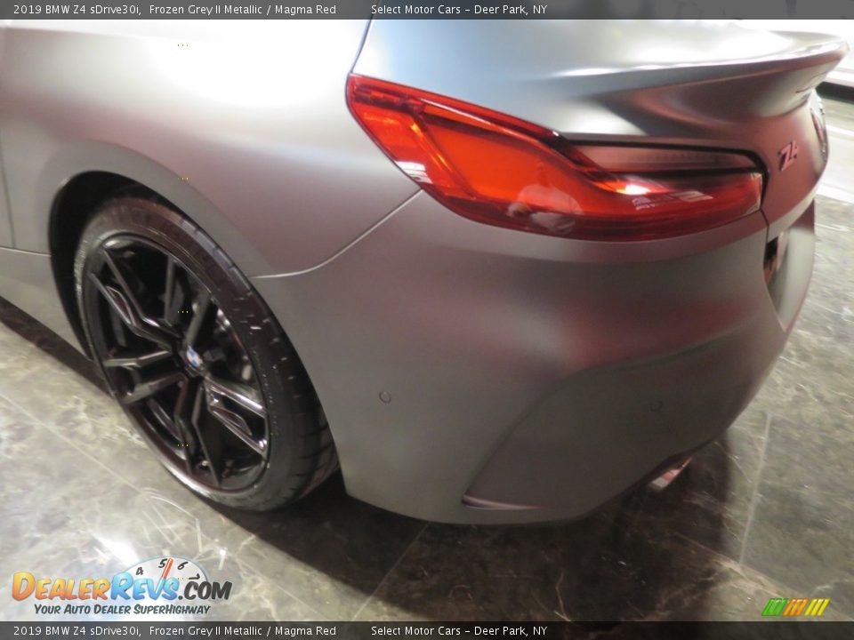 2019 BMW Z4 sDrive30i Frozen Grey II Metallic / Magma Red Photo #7