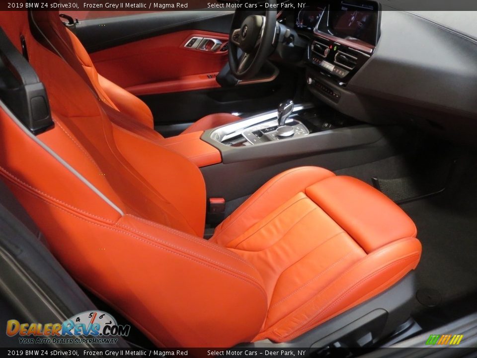 2019 BMW Z4 sDrive30i Frozen Grey II Metallic / Magma Red Photo #13