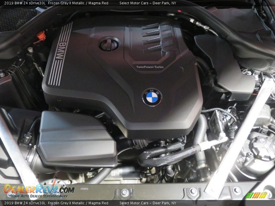 2019 BMW Z4 sDrive30i Frozen Grey II Metallic / Magma Red Photo #15