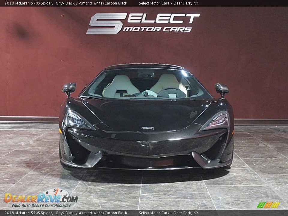 2018 McLaren 570S Spider Onyx Black / Almond White/Carbon Black Photo #3