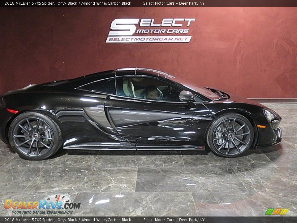 2018 McLaren 570S Spider Onyx Black / Almond White/Carbon Black Photo #7