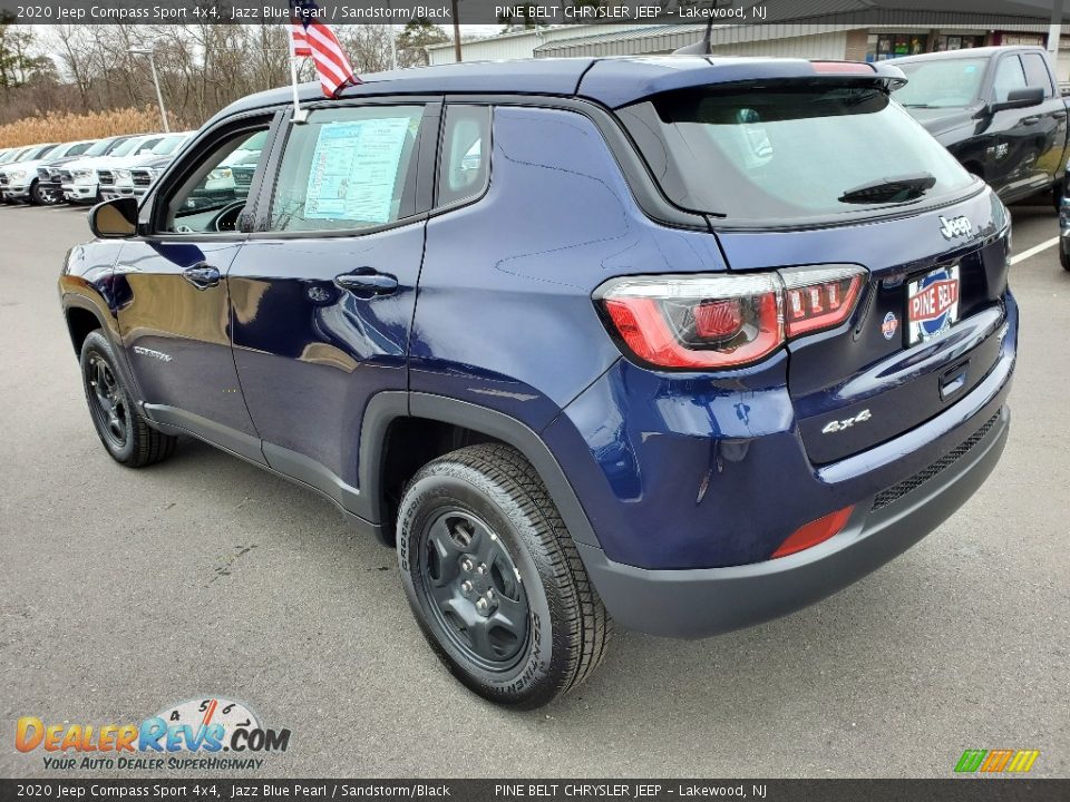 2020 Jeep Compass Sport 4x4 Jazz Blue Pearl / Sandstorm/Black Photo #19